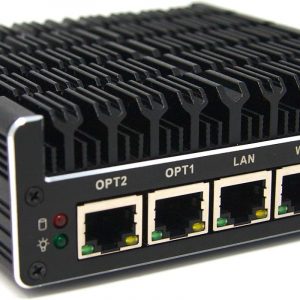 Protectli Vault FW4B - 4 Port, Firewall Micro Appliance/Mini PC - Intel Quad Core, AES-NI, 8GB RAM, 120GB mSATA SSD