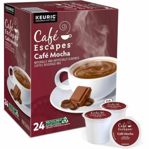 Cafe Escapes™ Single-Serve Coffee K-Cup® Pods, Cafe Mocha, Carton Of 24
