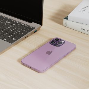 Apple iPhone 14 Pro Max, 256GB, Deep Purple - Unlocked (Renewed)