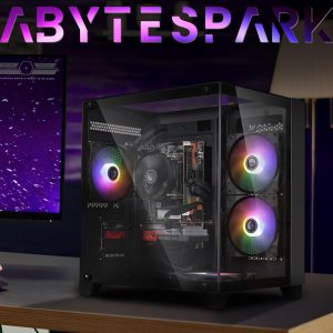 Prebuilt Gaming PC Desktop Computer,AMD Ryzen R5 5500 Desktop,Operating at A Frequency of 3.6-4.2 GHz,RTX 4060 Graphics Card with 8GB GDDR6 Video Memory,16GB RAM, 1TB NVME SSD,WiFi 5.0,RGB Fan x4