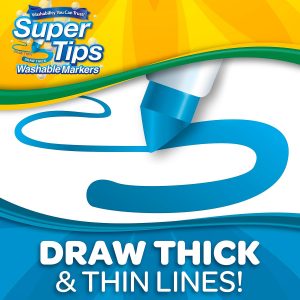 Crayola Supertips con fragancias divertidas, marcadores lavables para la escuela, [exclusivo de Amazon]