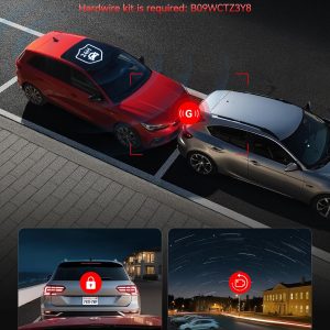 REDTIGER 4K Dash Cam Front Rear, STARVIS 2 Sensor, Free Card Included, 5.8GHz WiFi-20MB/s Fast Download, Dash Camera for Cars with GPS, WDR Night Vision, 170°Wide Angle, 24H Parking Mode(F7NP)