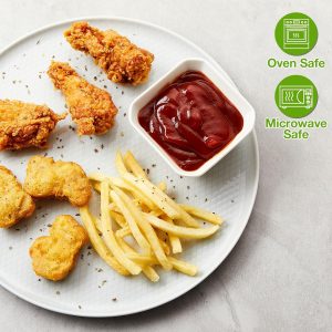 Mfacoy 6 Pack Ceramic Dipping Bowls - 3 oz Sauce Dishes, Mini Bowls for Side Dish, Sushi, BBQ, Party Condiments Set