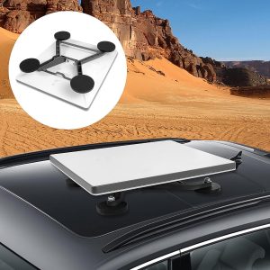 Starlink Mini Mount con soporte magnético portátil de aleación de aluminio – techo de casco, RV, ventanas de coche, techos solares Starlink Mini soporte con succión fuerte de 2.598 in (magnético)