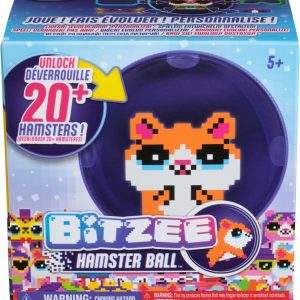 BITZEE, Hamster Ball Interactive Toy Hamster with Over 20 Hamsters Inside, Rolls & Reacts to Touch, Digital Pet Gifts & Stocking Stuffers for Kids