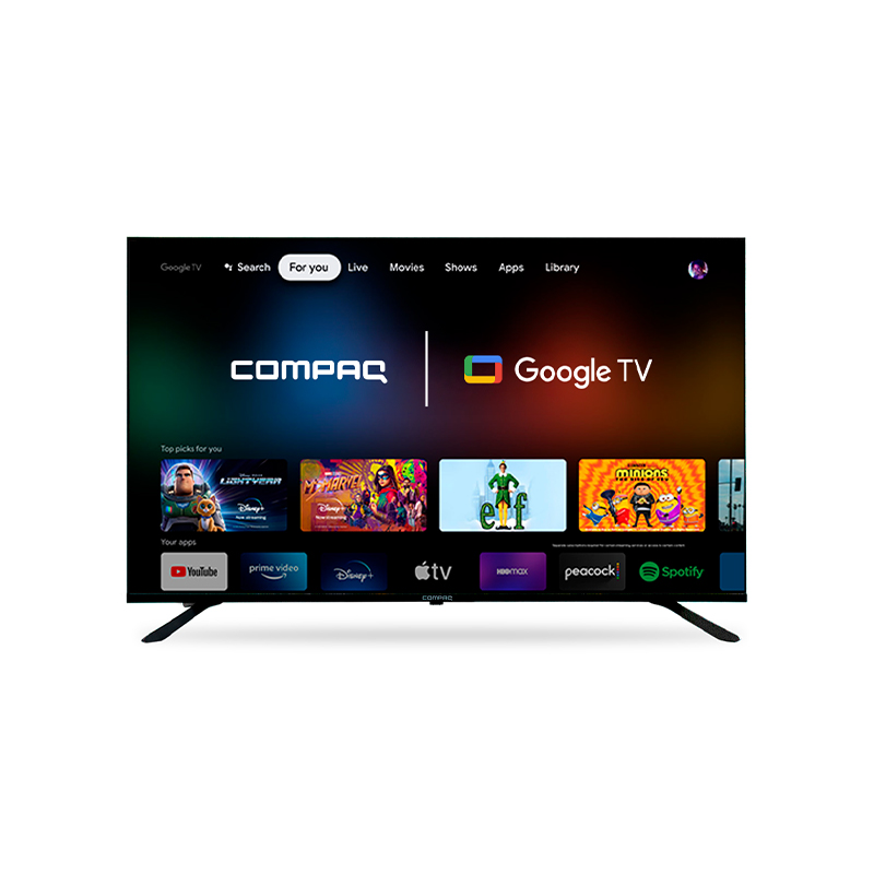 Compaq Televisor Smart Full HD QLED de 43 Pulgadas