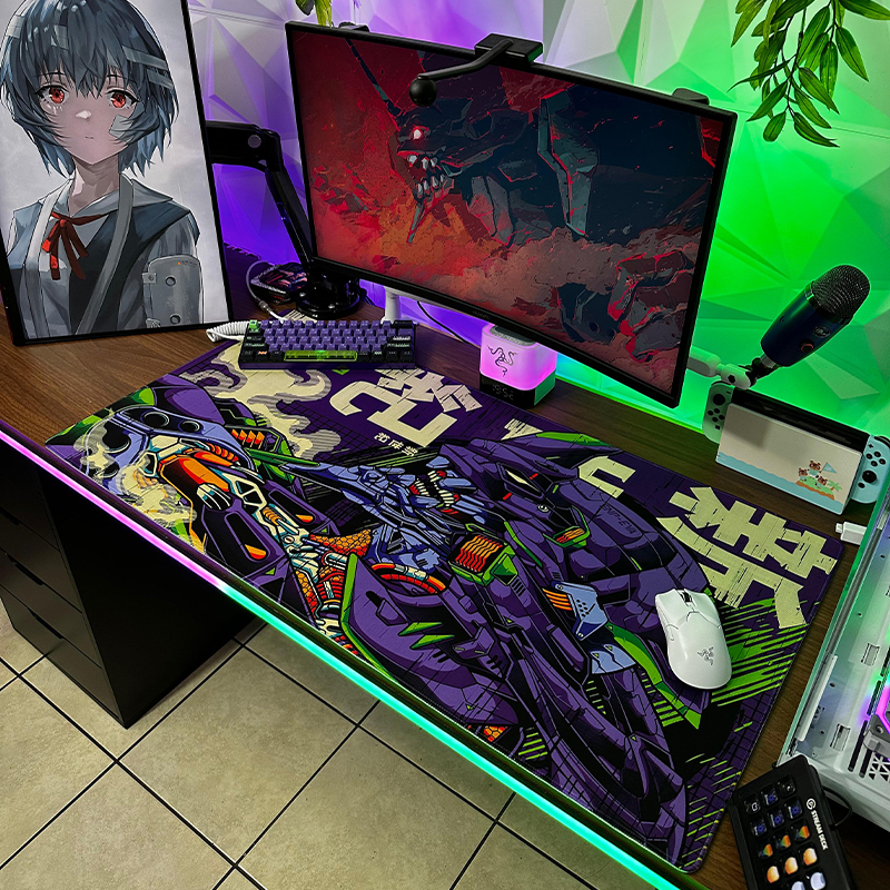 Mousepad XXL 100×50 cm Diseño (Evangelion Eva-01)