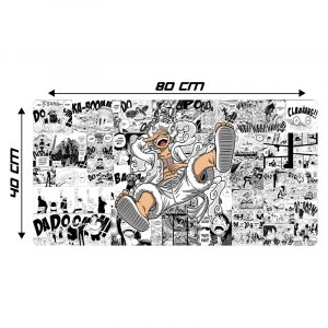 Mousepad L 80×40 cm Diseño (One Piece, Five Gear)