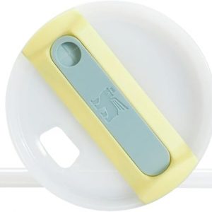 Stanley Quencher H2.0-Vaso de acero inoxidable con asa, pajilla y tapa FlowState giratoria de 3 posiciones; aislamiento térmico, sin BPA; apto p/portavaso para viaje; 40 oz, amarillo pastel (Pomelo)