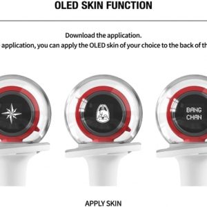 Straykids - Palo de luz, luces de animación para concierto con función Bluetooth con pulseras y 55 tarjetas fotográficas