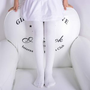 Ehdching 5 Pack Baby Toddler Girls Children Cable Knit Cotton Tights Leggings Stocking Pants