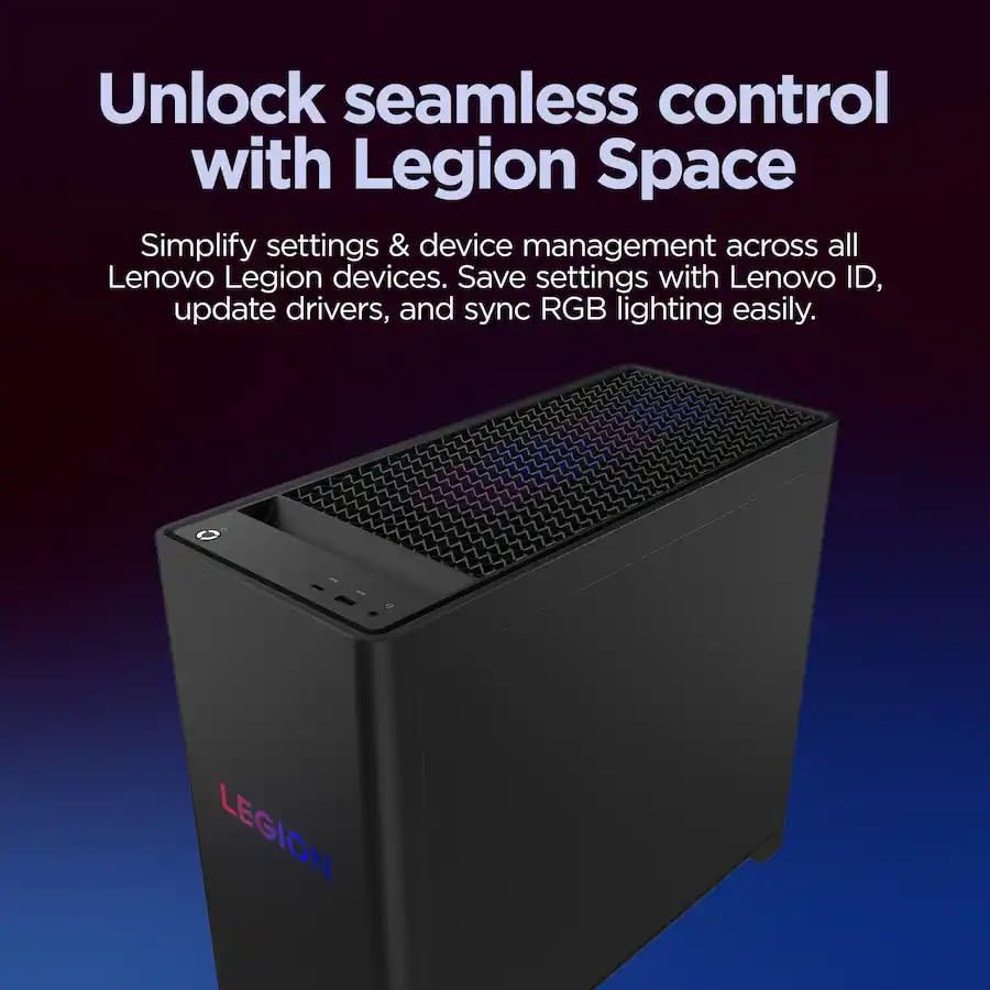 Lenovo Legion Tower 5 Gaming Desktop, AMD Ryzen 7 7800X3D NVIDIA GeForce RTX 5070 12GB GDDR7, 64GB DDR5 5600MT/s, 2TB SSD, 2TB HDD, Whisper-Quiet Legion Cooling, Windows 11 Pro, REDRAGON Accessories