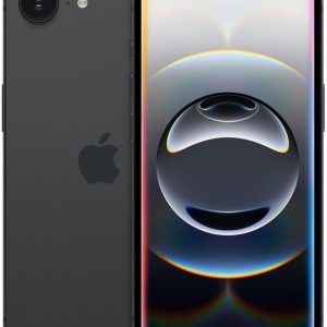Apple iPhone 16e, 128GB, eSIM, Black - Unlocked (Renewed)
