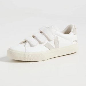 VEJA Hombres Recife Logo Extra Blanco/Natural EU 43 (US Hombre 10) Medium