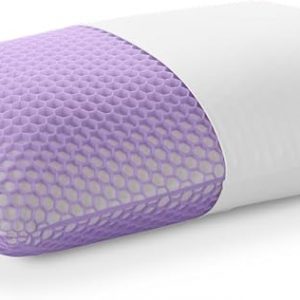 Purple Harmony Pillow - Standard - Medium, Greatest Pillow Ever Invented, 360º Hex Grid & Talalay Latex Core - No Pressure Support, Stays Cool, Luxurious Comfort