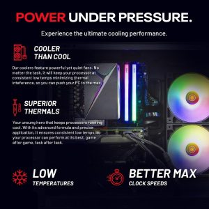 Skytech Gaming Azure 3 Gaming PC, Intel i5 14400F 2.5GHz, NVIDIA RTX 5060, 1TB NVMe SSD, 32GB DDR5 RAM 6000, 650W Gold PSU, Wi-Fi, Win 11, Desktop