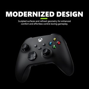 Xbox Wireless Gaming Controller (2025) – Carbon Black – Play on Xbox, Windows, Android, iOS, FireTV Sticks, Smart TVs, VR Headsets