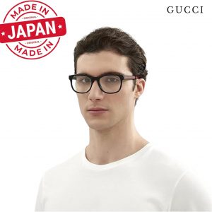 Gucci GG0004ON - Lentes de forma cuadrada + paquete con kit de gafas de lujo eSHADES
