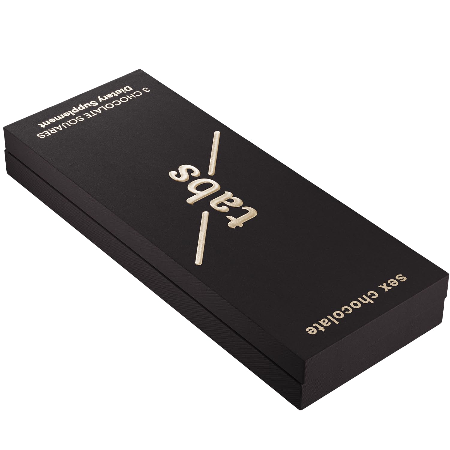 Tabs Chocolate Squares for Couples (1 Box) - Dark Chocolate Bar to Improve Mood - Vegetarian, Gluten-Free for Men & Women