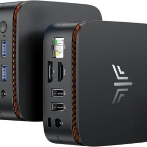 KAMRUI Essenx E1 Mini PC, N95 Processor (up to 3.4GHz), 12GB LPDDR5 RAM 256GB M.2 SSD, Mini Desktop Computer Support Dual 4K, WiFi, Ethernet for Business, Office, Home