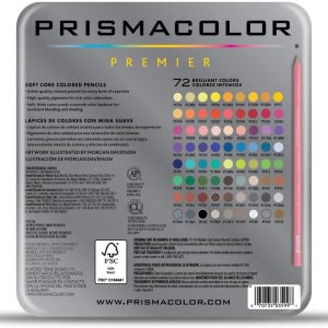 Prismacolor Premier Colored Pencils, Soft Core, Assorted Colors, 72 Count - Durable, Vibrant, Ultra-Smooth, Adult Coloring, Drawing, Sketching, Arts & Crafts
