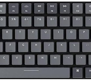 Keychron K3 Versión 2, 75% de diseño, 84 teclas Teclado mecánico inalámbrico ultrafino Bluetooth/USB con cable con retroiluminación blanca, interruptor marrón óptico Keychron de perfil bajo
