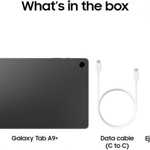 Samsung Galaxy Tab A9+ Tablet 11” 64GB Android Tablet, Big Screen, Quad Speakers, Upgraded Chipset, Multi Window Display, Slim, Light, Durable Design, US Version, 2024, Graphite