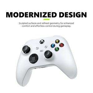 Xbox Wireless Gaming Controller (2025) – Robot White – Play on Xbox, Windows, Android, iOS, FireTV Sticks, Smart TVs, VR Headsets