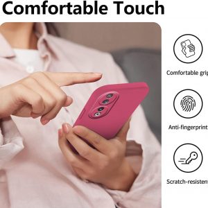 Compatible with Honor 90 Case Silicone Liquid Dark Green, Soft Smooth Touch for Honor 90 Phone Case Silicone Shockproof Thin Cover (Camellia)