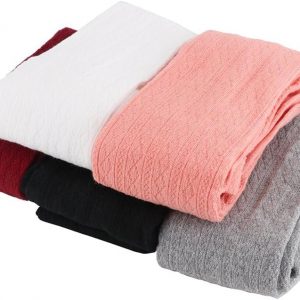 Ehdching 5 Pack Baby Toddler Girls Children Cable Knit Cotton Tights Leggings Stocking Pants