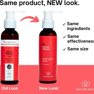 Crema de tomillo (4 onzas líquidas) – Ayuda a aliviar la tos estacional, las molestias en el pecho y promueve la respiración fácil