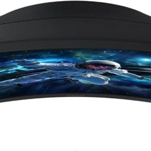 SAMSUNG 32" Odyssey G55C Series QHD 1000R Curved Gaming Monitor, 1ms(MPRT), HDR10, 165Hz, AMD Radeon FreeSync, Eye Care, Glare Free, Sharp Resolution LS32CG550ENXZA