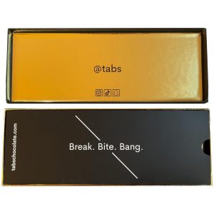 Tabs Chocolate Squares for Couples (1 Box) - Dark Chocolate Bar to Improve Mood - Vegetarian, Gluten-Free for Men & Women