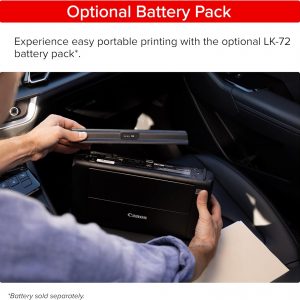 Canon PIXMA TR160 Impresora portátil inalámbrica, bandeja de papel de 50 hojas y pantalla de 1.44 pulgadas