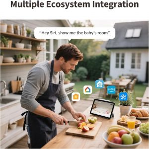 Aqara G100, cámara de seguridad para interiores y exteriores 2K, video seguro HomeKit, audio de 2 vías, visión nocturna de color y infrarrojos, detección de AI, FOV de 140°, Wi-Fi 6, compatible con