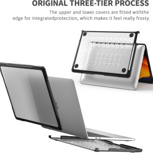 Funda de protección mate definitiva para MacBook Pro de 16 pulgadas M4 M3 M2 M1 2024-2021 A3403 A3186 A2991 A2780 A2485 Pro Max Chip, suave, antiarañazos, militar, a prueba de golpes y piel de