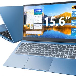 SGIN 15.6 Inch Laptop 16GB RAM 1024GB SSD, Laptops Computer with Core I3, Win 11, Portable Notebook, IPS FHD Display, WiFi 6, 180° Open Angle, Backlit Keyboard
