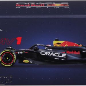 Bburago 1:43 2024 Race Oracle Red Bull RB20 with Helmet, Verstappen #1
