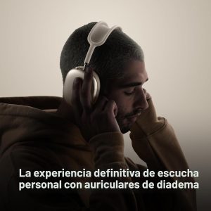Apple AirPods Max - Auriculares inalámbricos sobre la oreja, cancelación activa de ruido profesional, modo Transparencia, audio espacial, carga USB-C, auriculares Bluetooth para iPhone, azul