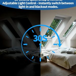 Cubierta de ventana 100% opaca, persianas opacas magnéticas portátiles para ventana, persianas opacas opacas sin taladro, cortinas opacas cortables para dormitorio, caravana, guardería, sala de