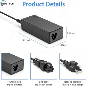 SLE-TECH 65W USB C AC Adapter Compatibile with Lenovo Thinkpad/Yoga/Chromebook,T480 T480S C930 C940 100e 300e 500e ADLX65YLC3D 4X20M26268 ADLX65YDC2A