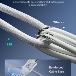 ESR para Qi2 Magsafe Charger, cargador inalámbrico de 15 W, almohadilla de carga inalámbrica para iPhone 15/14/13/12, AirPods 4/3/Pro/Pro 2, Galaxy S25, almohadilla de carga magnética fuerte con cable tipo C, plateado