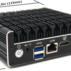 Protectli Vault FW4C - 4 Port, Firewall Micro Appliance/Mini PC - Intel J3710, 2.5G Ports, AES-NI, 8GB DDR3 RAM, 120GB SSD