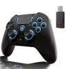 QRD Spark N5 Wireless Controller for PS5 Pro Slim PS4 PS3 PS2 Steam Deck PC Windows Mac iOS Android TV Box, Halleffect Gamepad Joystick with Touchpad, 6 Axis Gyro, Dual Vibration, Mapping, Macro