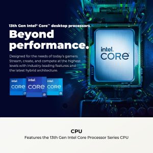 CyberPowerPC Gamer Xtreme VR Gaming PC, Intel Core i5-13400F 2.5GHz, GeForce RTX 5060 8GB, 16GB DDR5, 1TB PCIe 4.0 SSD, WiFi Ready y Windows 11 Home (GXiVR8060A40)