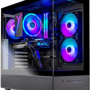 Skytech Gaming Azure 3 Gaming PC, Intel i5 14400F 2.5GHz, NVIDIA RTX 5060, 1TB NVMe SSD, 32GB DDR5 RAM 6000, 650W Gold PSU, Wi-Fi, Win 11, Desktop