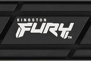 Kingston Fury Renegade 1TB PCIe Gen 4.0 NVMe M.2 SSD interno para juegos con disipador de calor | Listo para PS5 | Hasta 7300 MB/s | SFYRSK/1000G