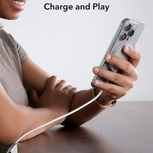 ESR para Qi2 Magsafe Charger, cargador inalámbrico de 15 W, almohadilla de carga inalámbrica para iPhone 15/14/13/12, AirPods 4/3/Pro/Pro 2, Galaxy S25, almohadilla de carga magnética fuerte con cable tipo C, plateado