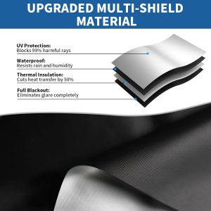 Cubierta de ventana 100% opaca, persianas opacas magnéticas portátiles para ventana, persianas opacas opacas sin taladro, cortinas opacas cortables para dormitorio, caravana, guardería, sala de