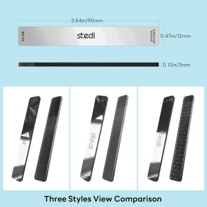 stedi Hobby Model Polishing Tools 3 PCS, Ultimate Precision Glass Polishing Files, #320-400 Grit, #400-600Grit, #10000 Grit